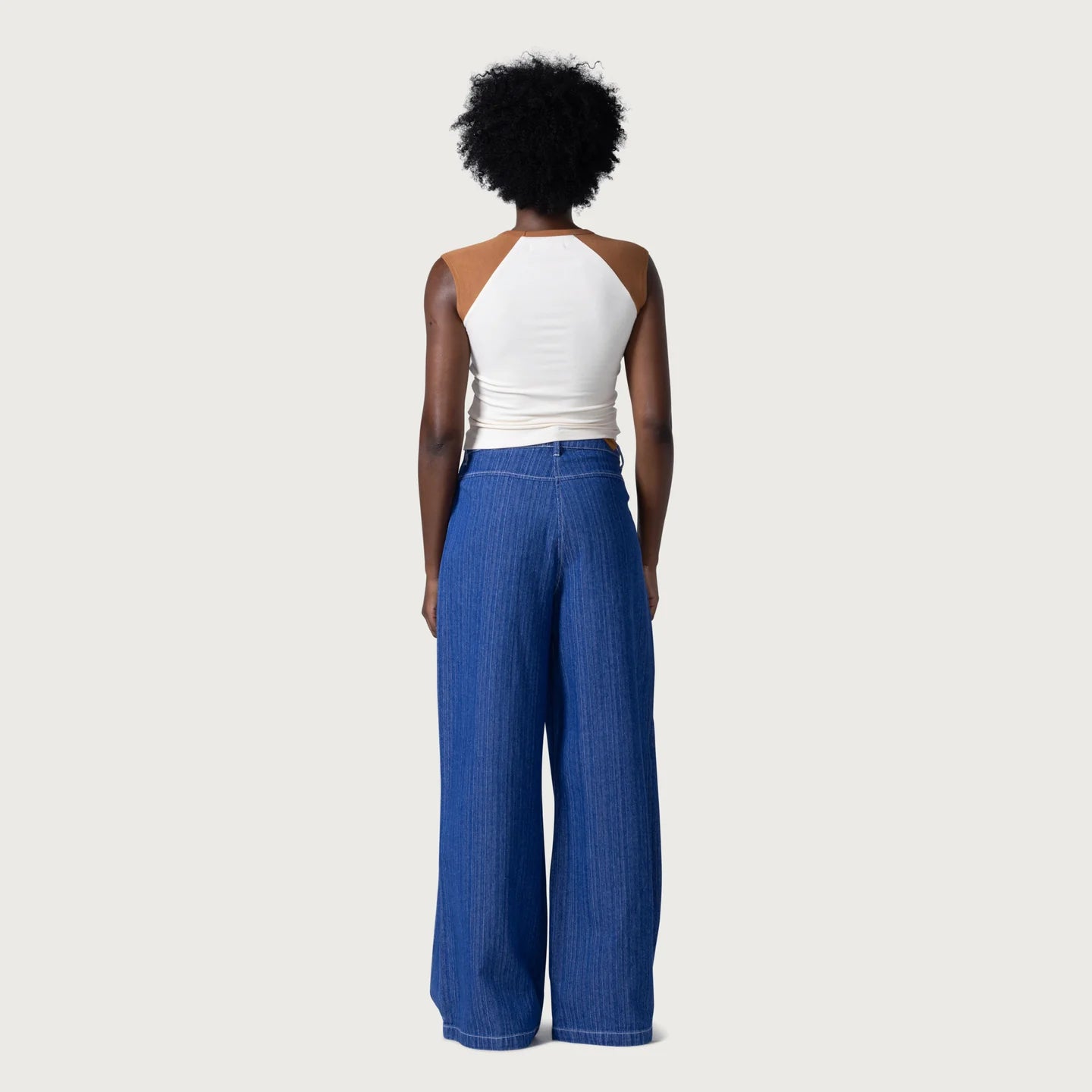 Honor The Gift Tailored Curved Pant-0 Blue