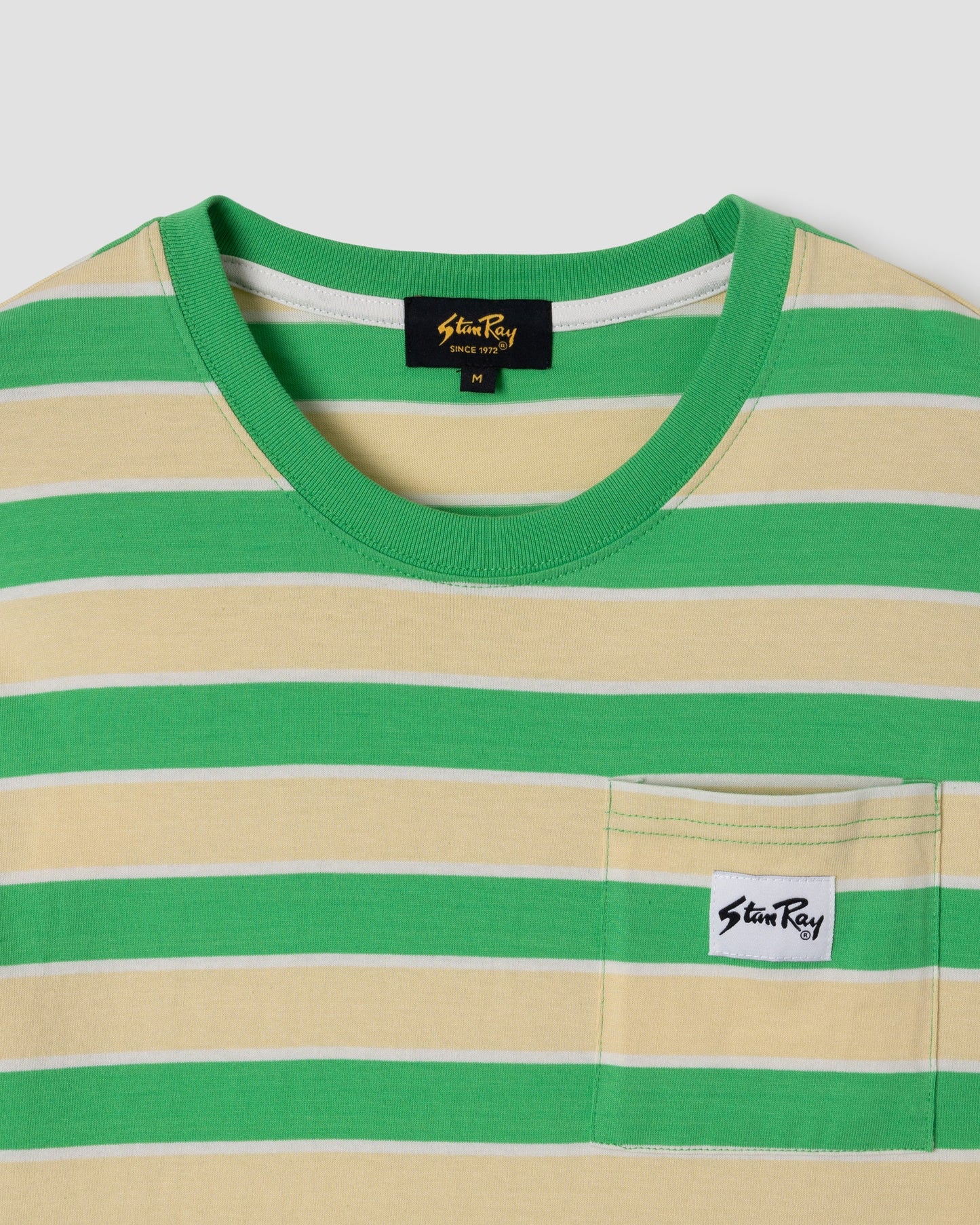 Stan Ray Stripe Tee- Island Green/ Sunlight