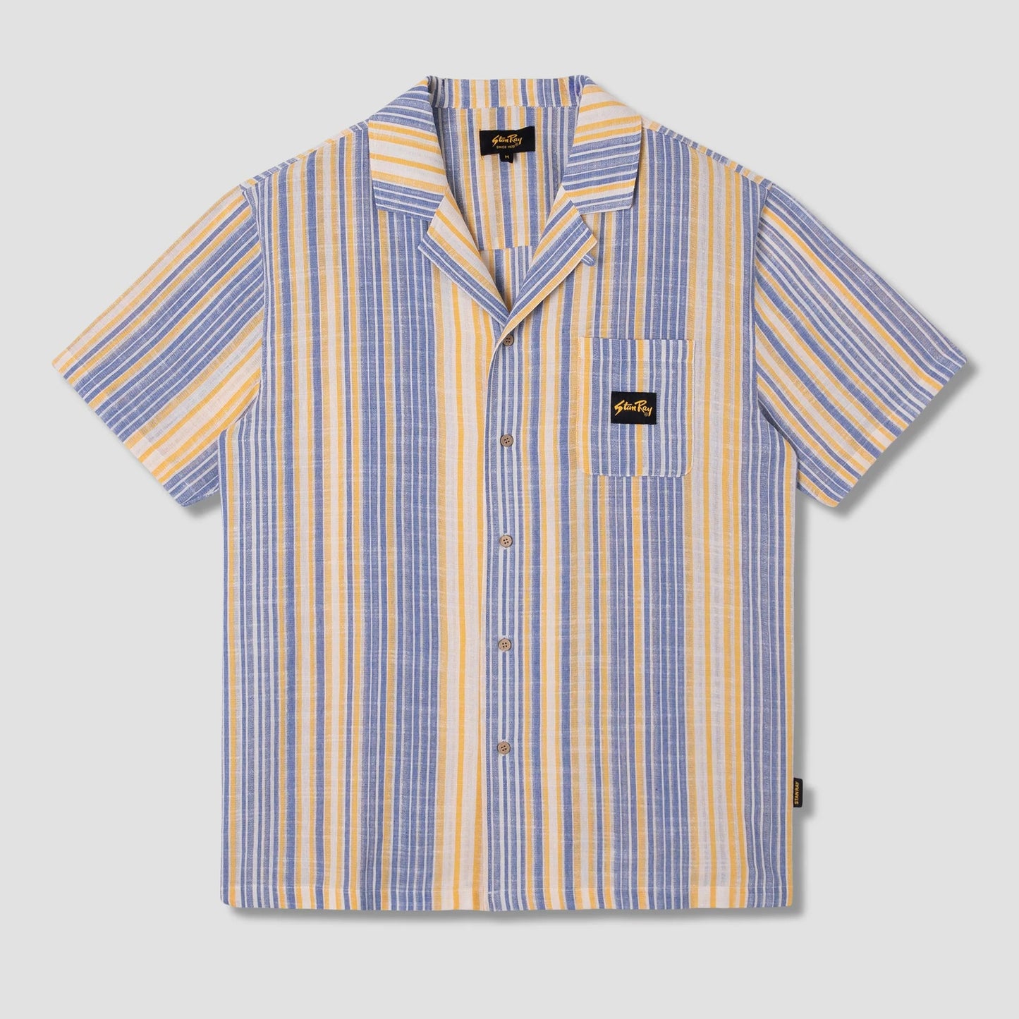 Stan Ray Tour Shirt- Blue/ Yellow Stripe