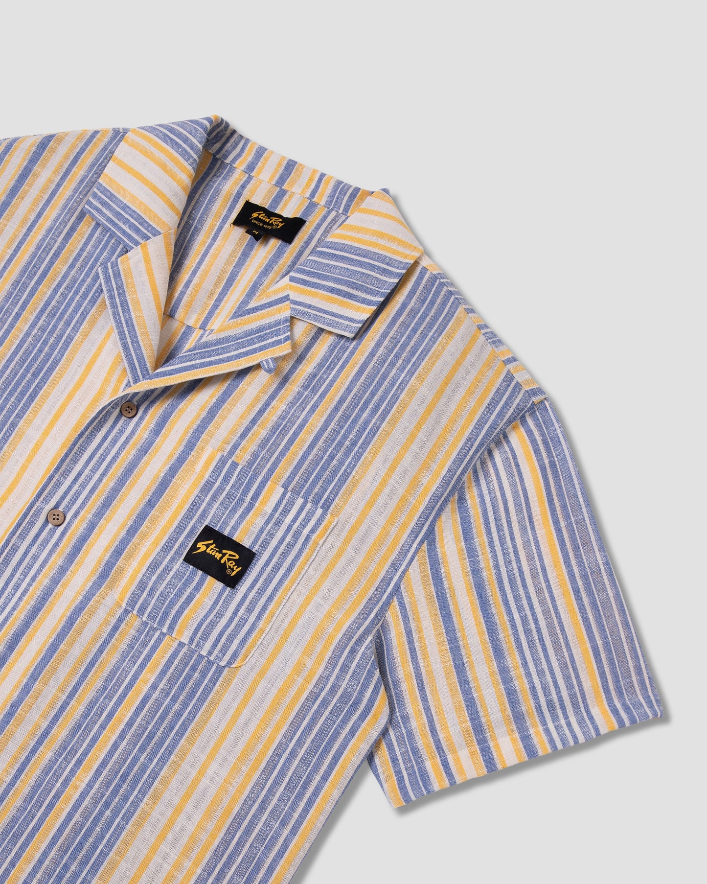 Stan Ray Tour Shirt- Blue/ Yellow Stripe