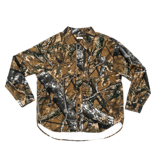 ARIKO LA Bucky Camo Split Hem Shirt Jacket