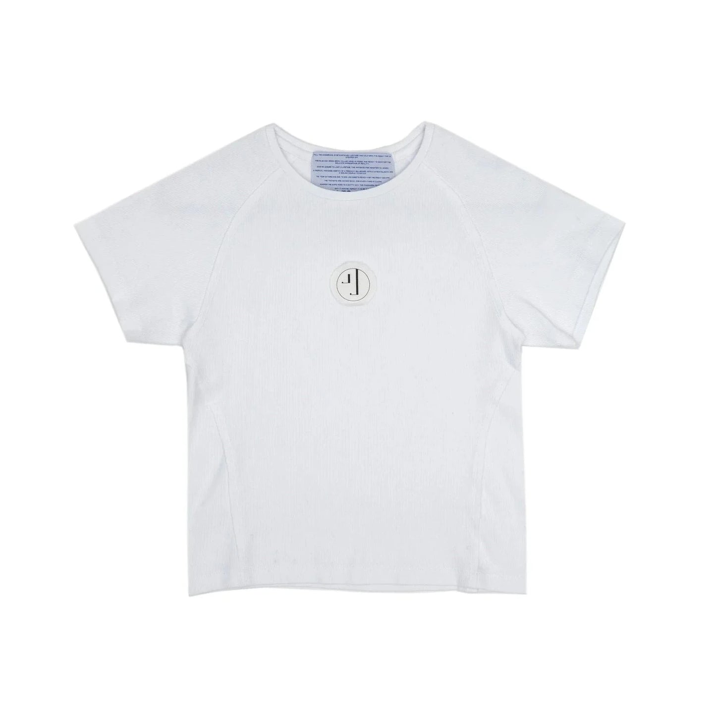 Jungles Patch Logo Fitted Raglan tee-White