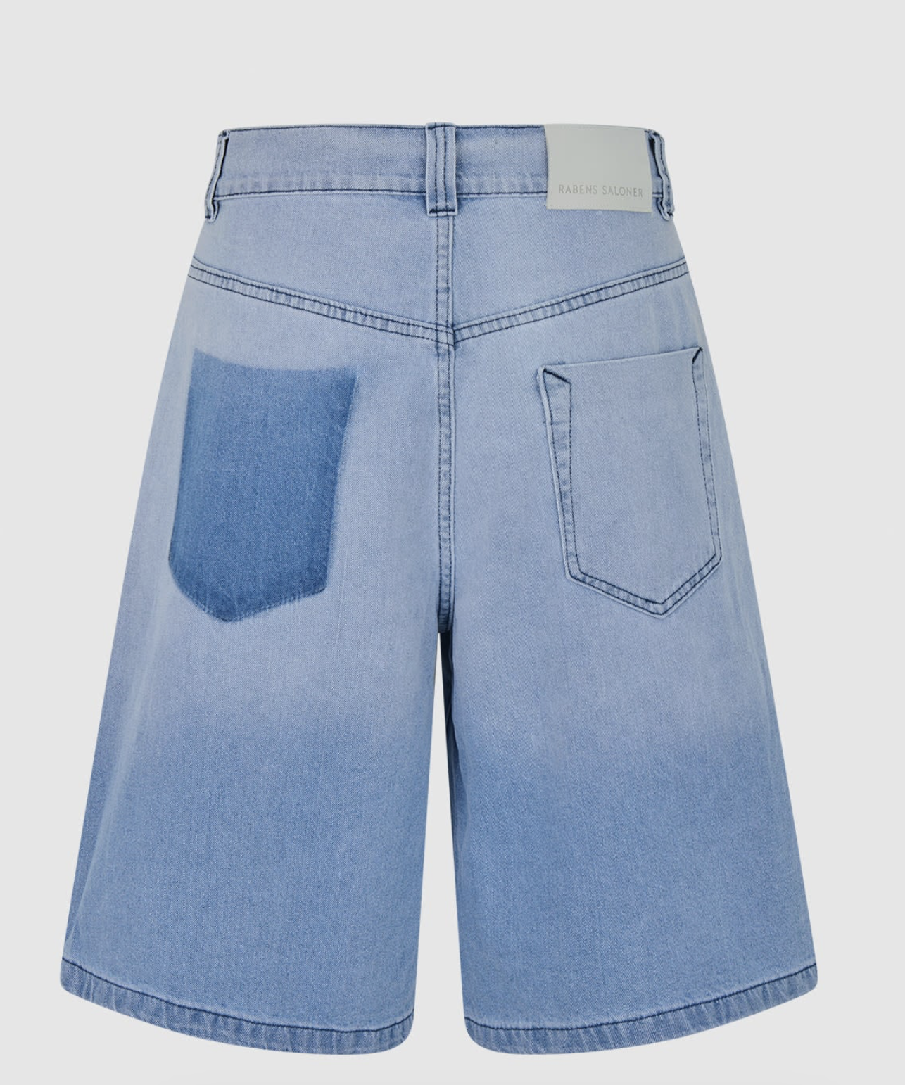 Rabens Saloner  Raha Light Denim Wide Shorts
