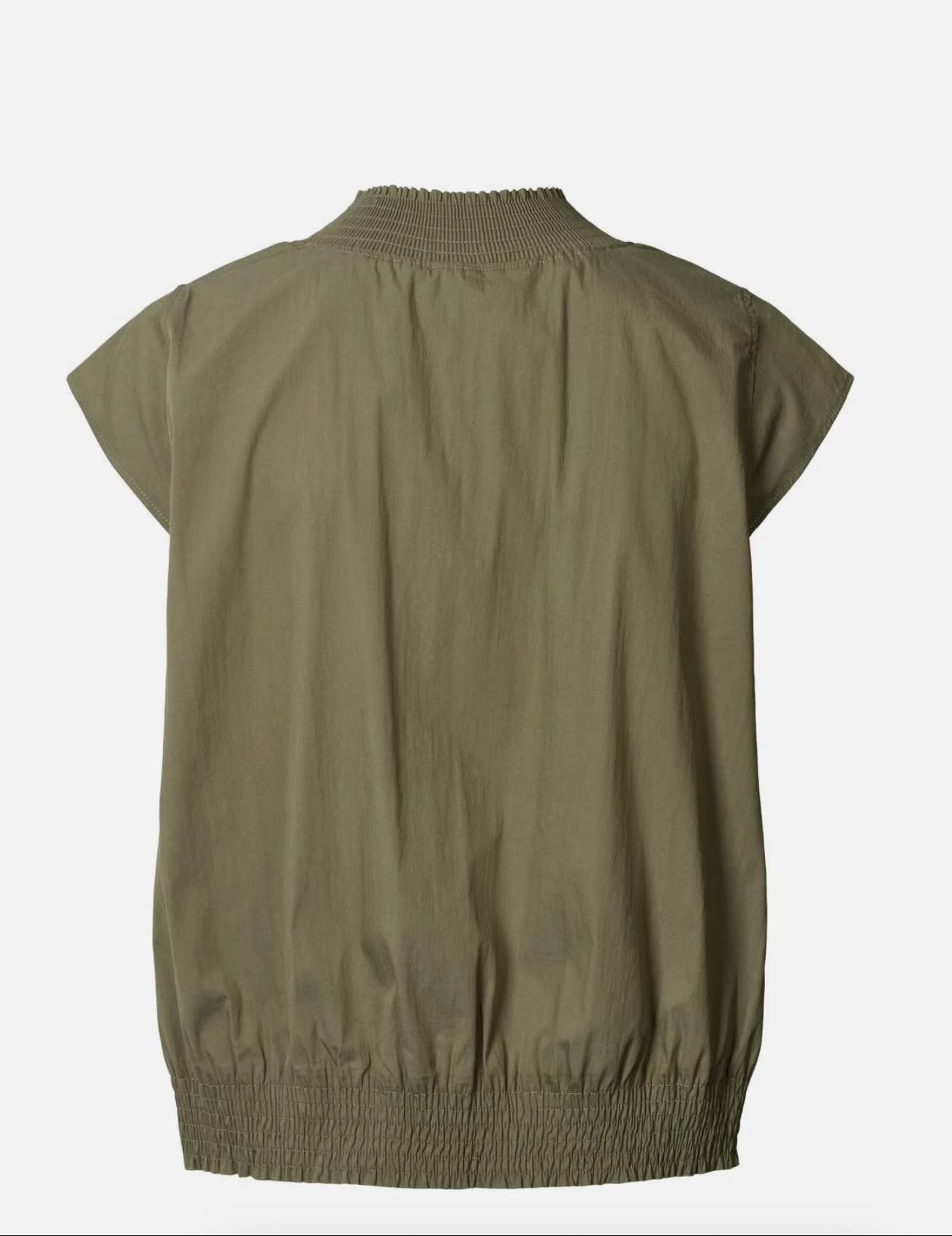 Rabens Saloner Dori Papery Shirring Top-Shadow