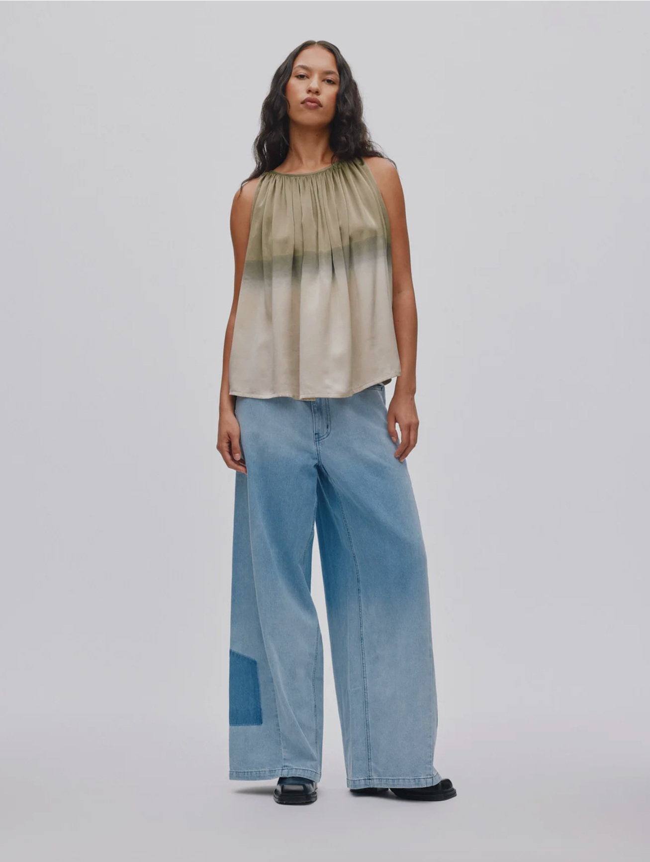 Rabens Saloner Lane Light Denim wide Leg Pants