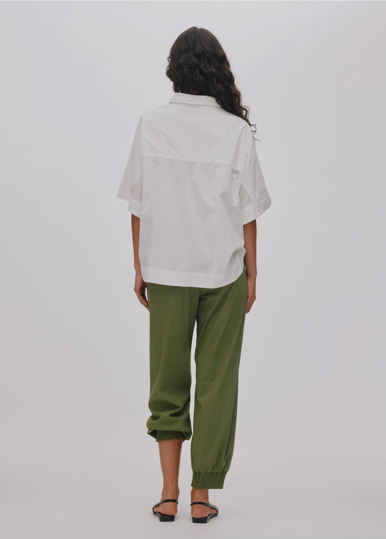 Rabens Saloner Domino Papery Angle Seam Pants-Shadow