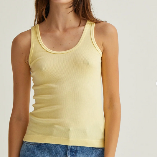 ASHER LA Mila Rib Tank- After Glow