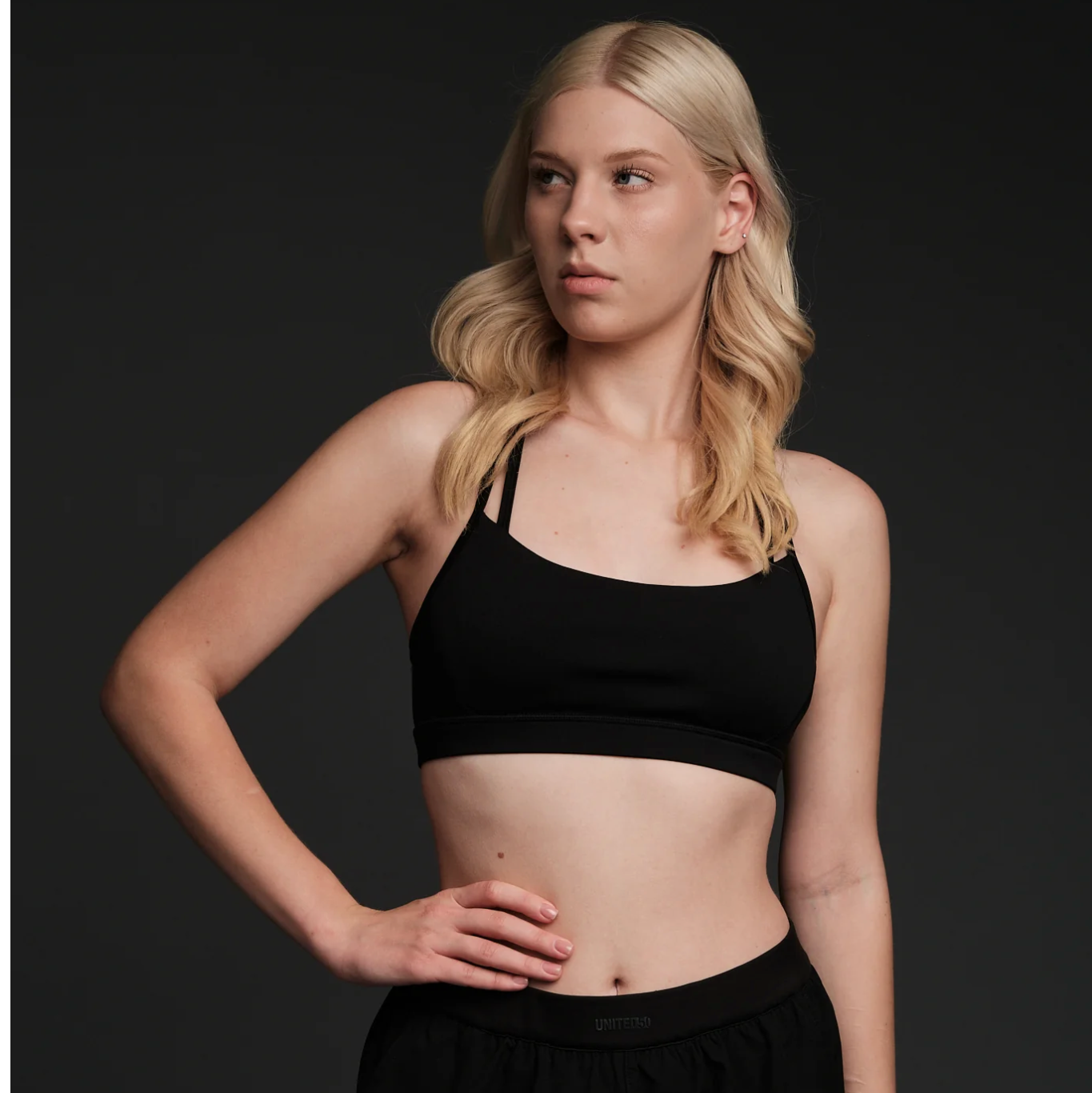 UNITED50 Skyline Sports Bra- Black