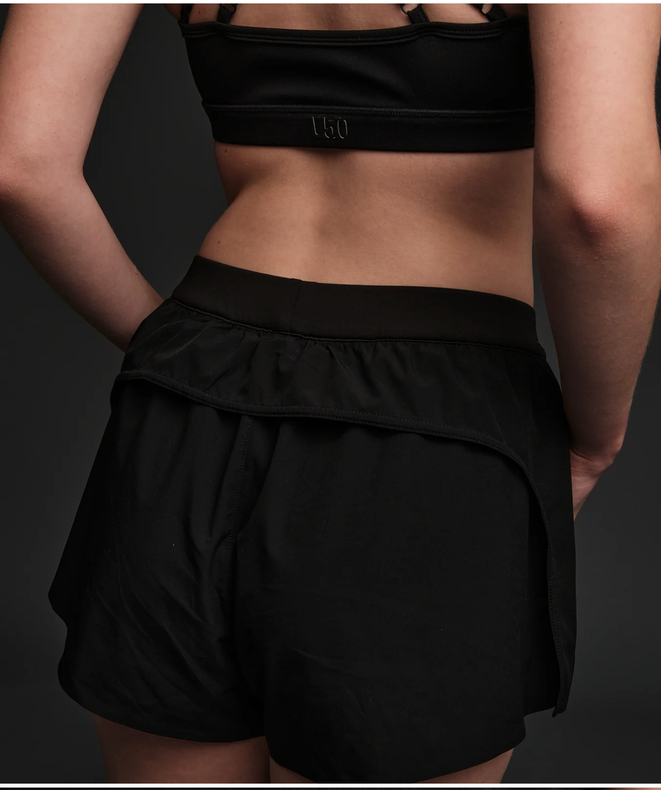 UNITED50 Canyon Everyday Run Short Womens - Black