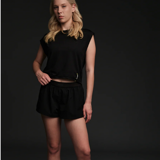 UNITED50 The Canyon Acres Every Day Drop Shoulder Tee- Black