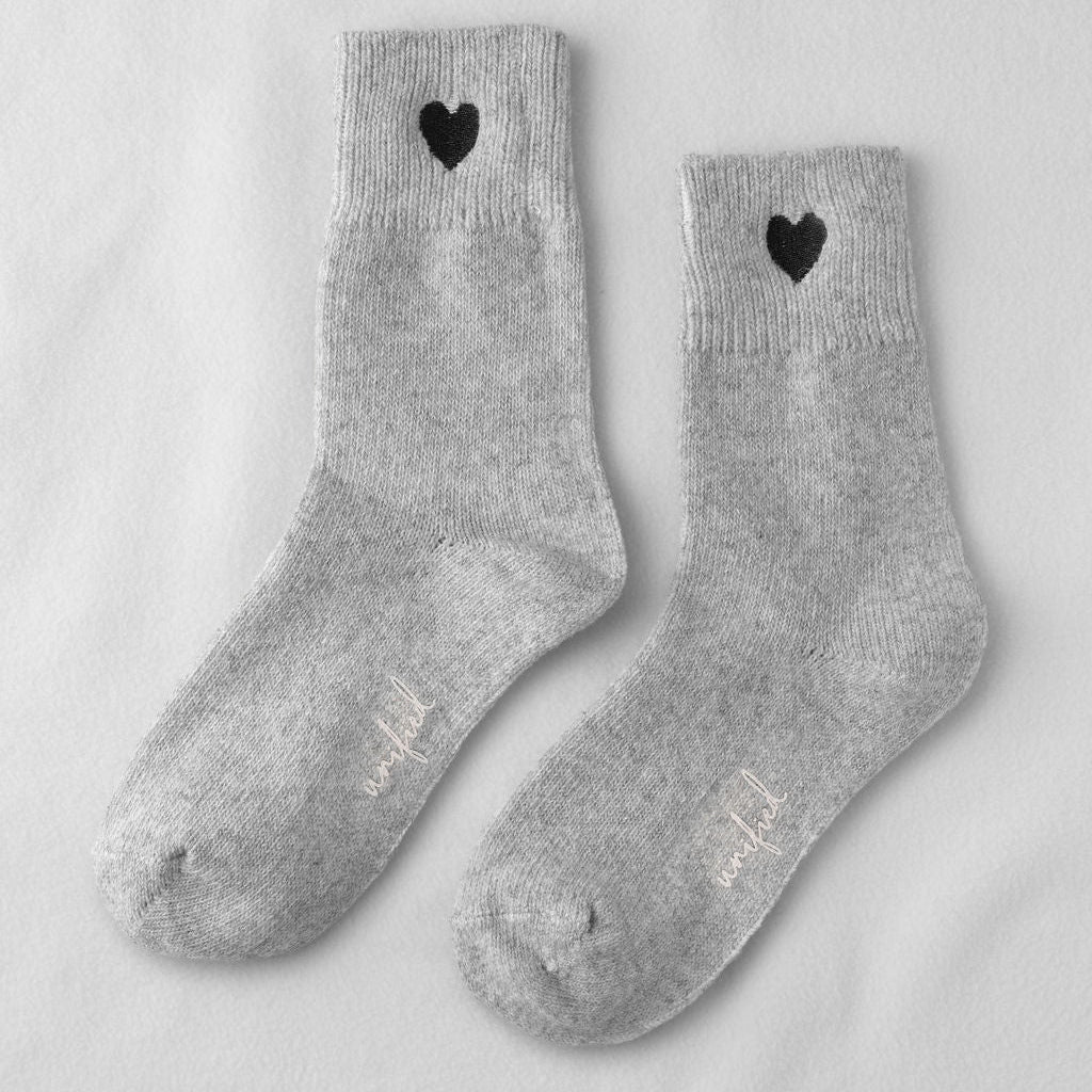 Unified-SWEETHEART SOCKS-Grey