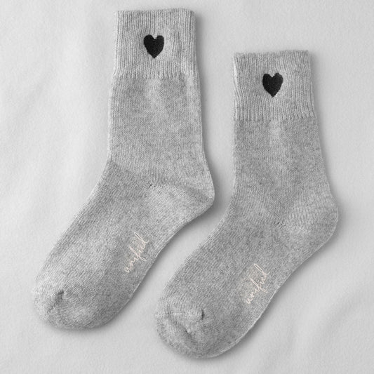 Unified-SWEETHEART SOCKS-Grey