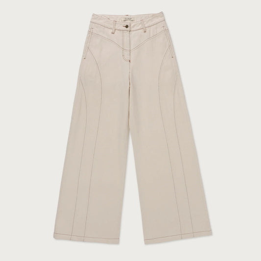 Honor The Gift Tailored Curve Pant- Cream