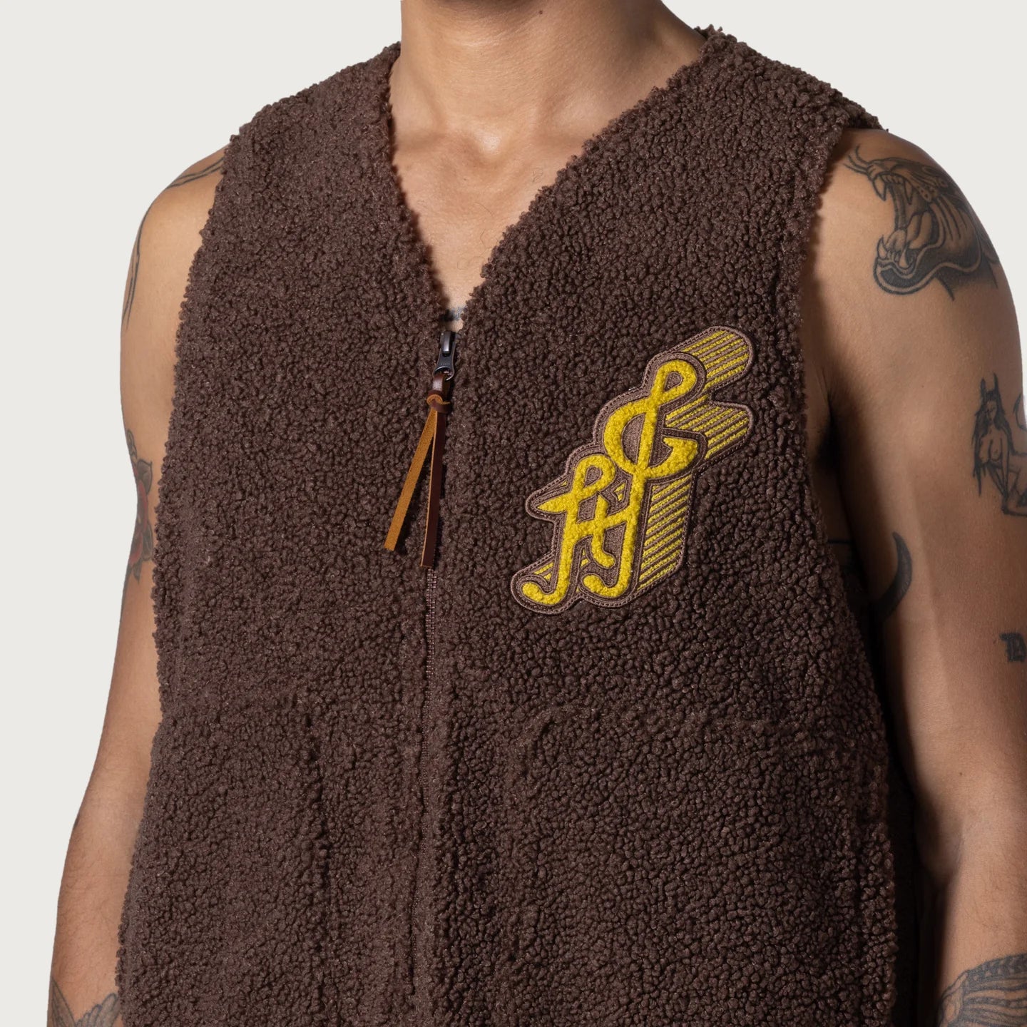 Honor The Gift Teddy Notes Vest- Brown