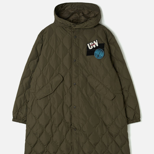 Universal Works TAION x Universal Works Dark Olive Military Hard Shell Down Mod Parka- Dark Olive