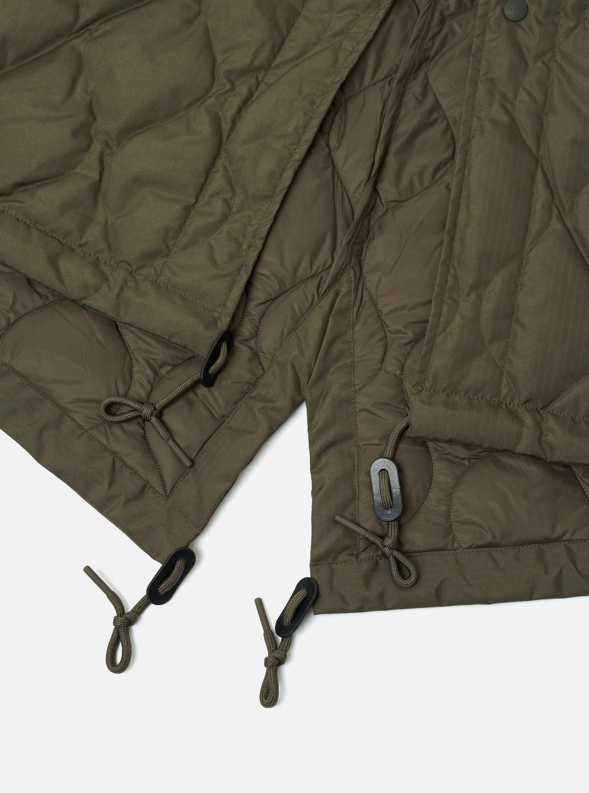 Universal Works TAION x Universal Works Dark Olive Military Hard Shell Down Mod Parka- Dark Olive