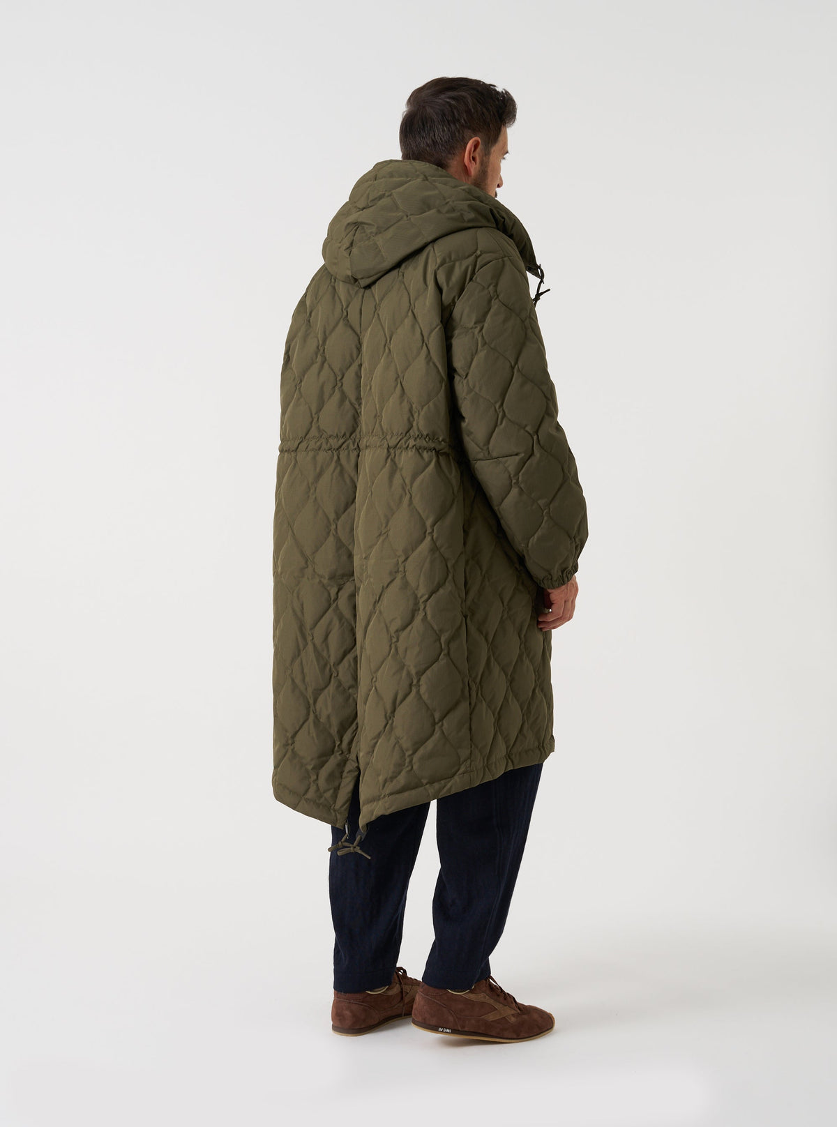 Universal Works TAION x Universal Works Dark Olive Military Hard Shell Down Mod Parka- Dark Olive