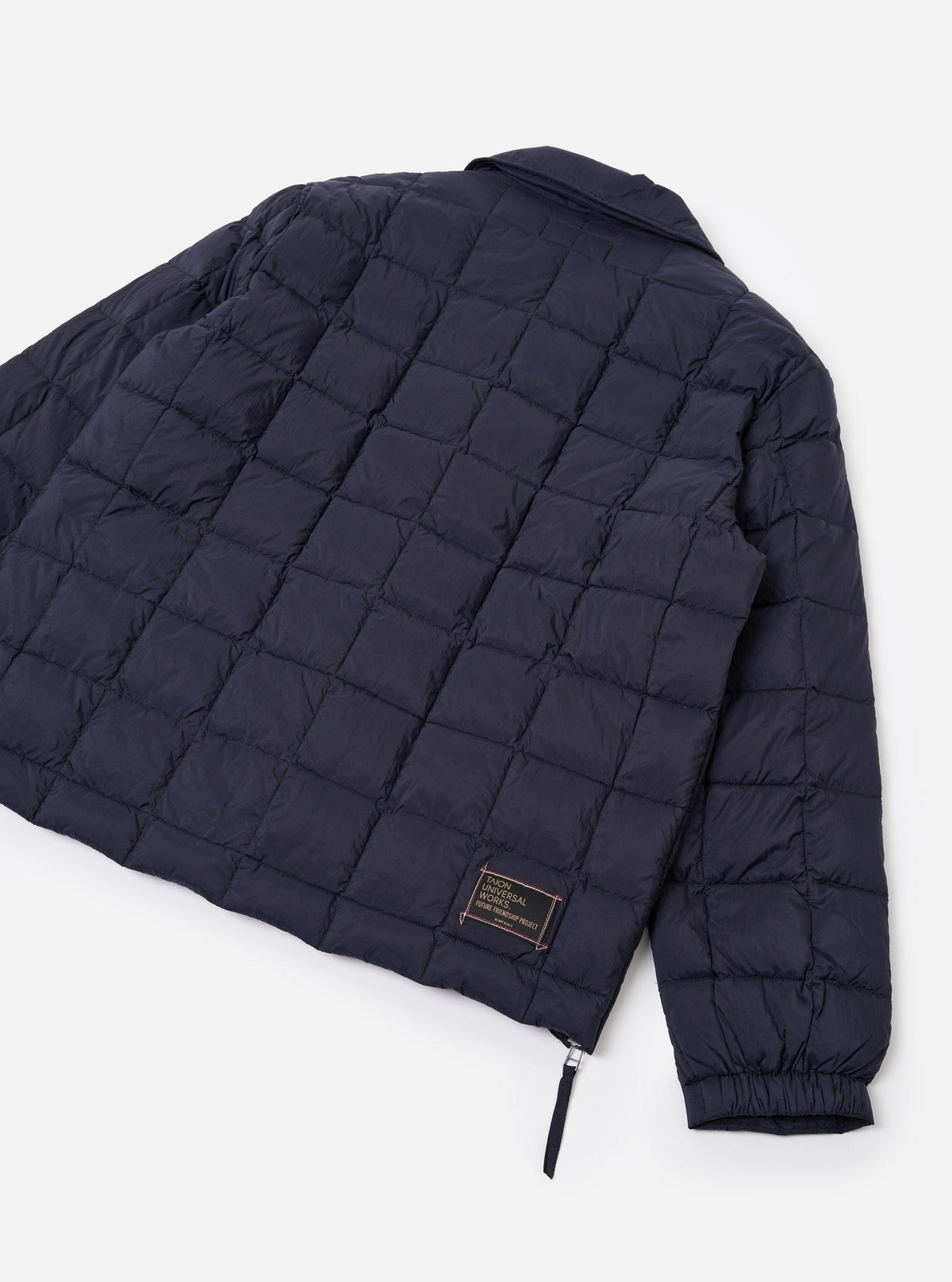 Universal works TAION x Universal Works Navy Nylon Soft Shell Down Rams Jacket- Navy