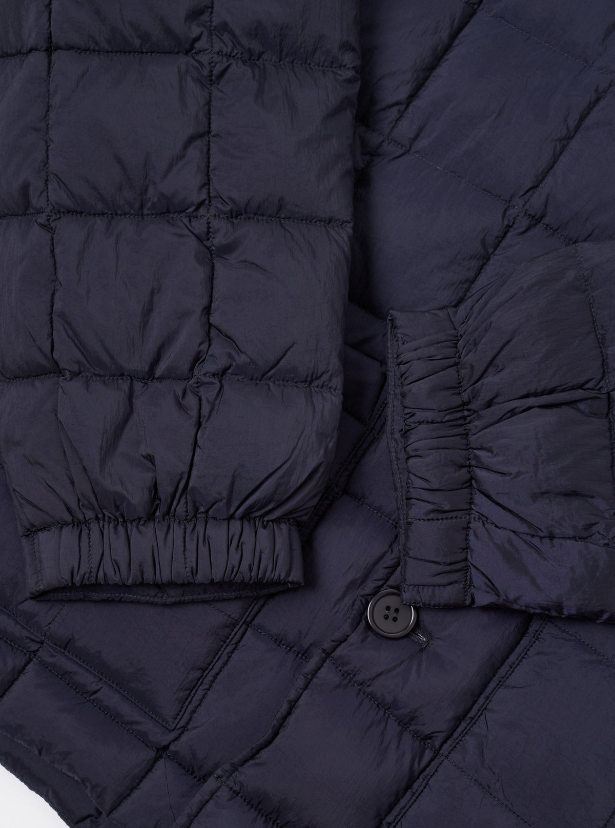 Universal works TAION x Universal Works Navy Nylon Soft Shell Down Rams Jacket- Navy