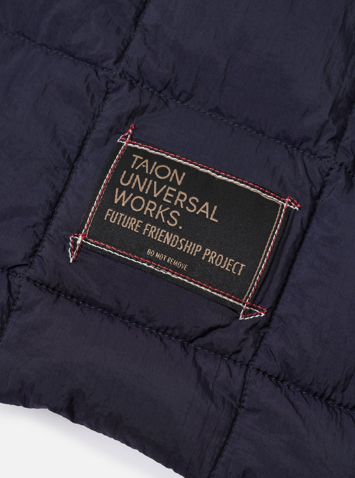 Universal works TAION x Universal Works Navy Nylon Soft Shell Down Rams Jacket- Navy