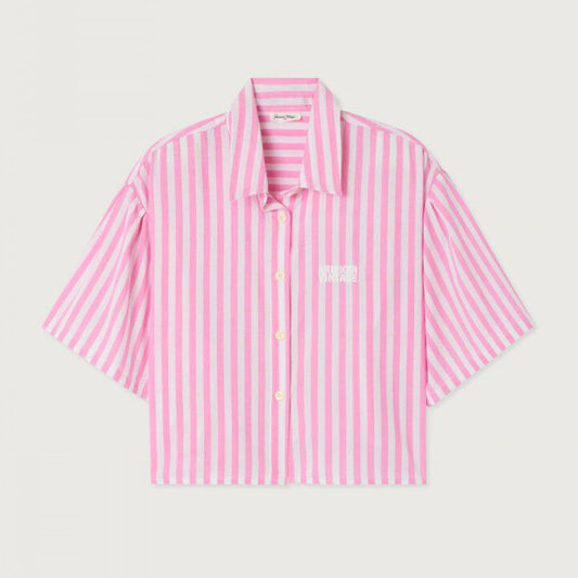 American Vintage Women's shirt Vextown- Pink Stripes