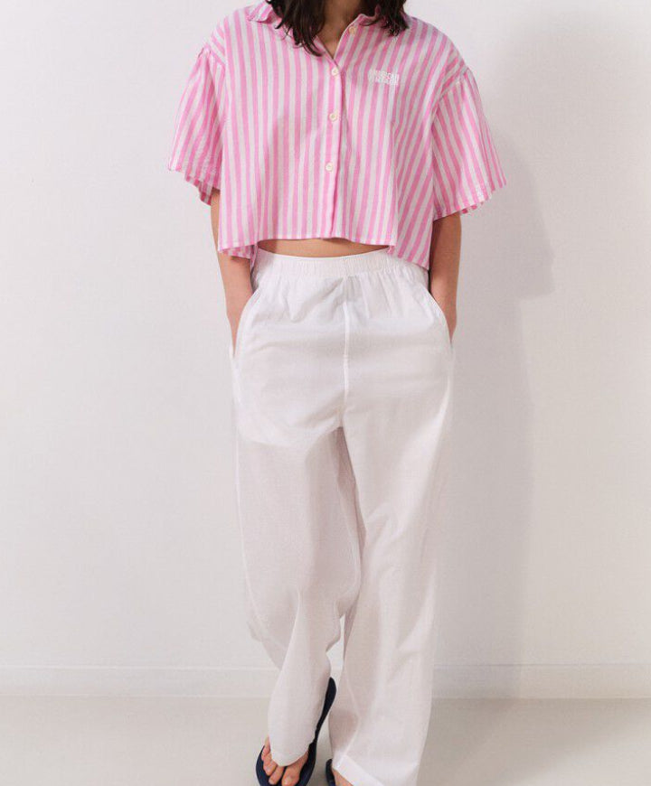 American Vintage Women's shirt Vextown- Pink Stripes