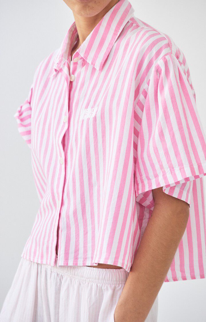 American Vintage Women's shirt Vextown- Pink Stripes