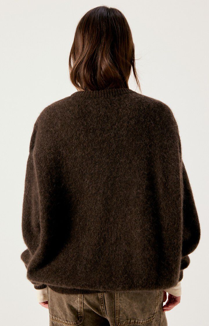 American Vintage Womens Sweater Vitow- Coffee Melange
