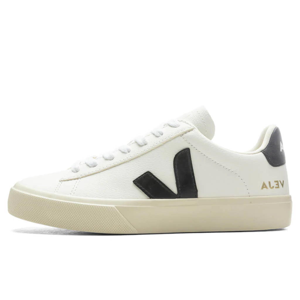 Veja Mens Campo Leather- Extra White Black