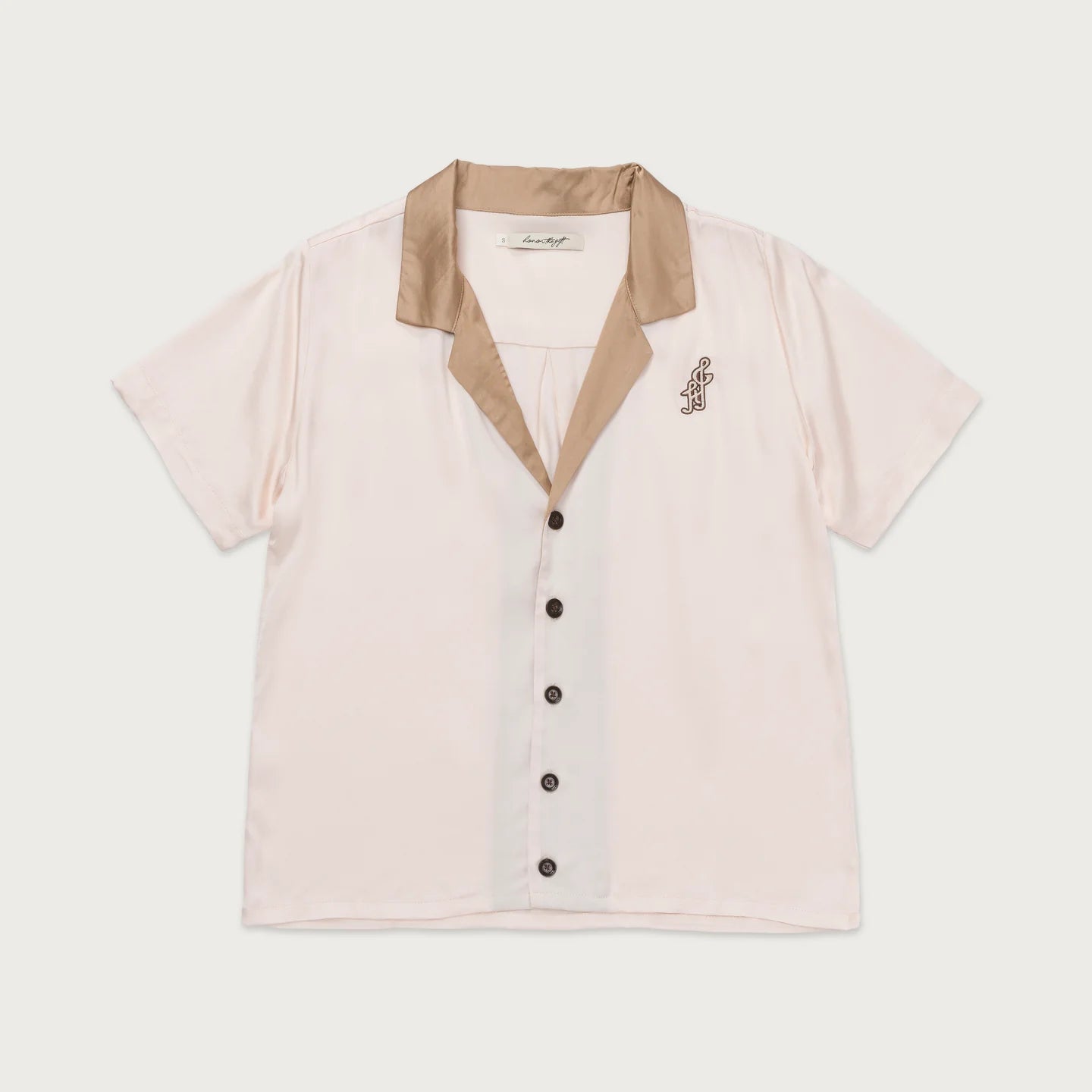 Honor The  Gift Womens  Notes Camp Shirt-Cream