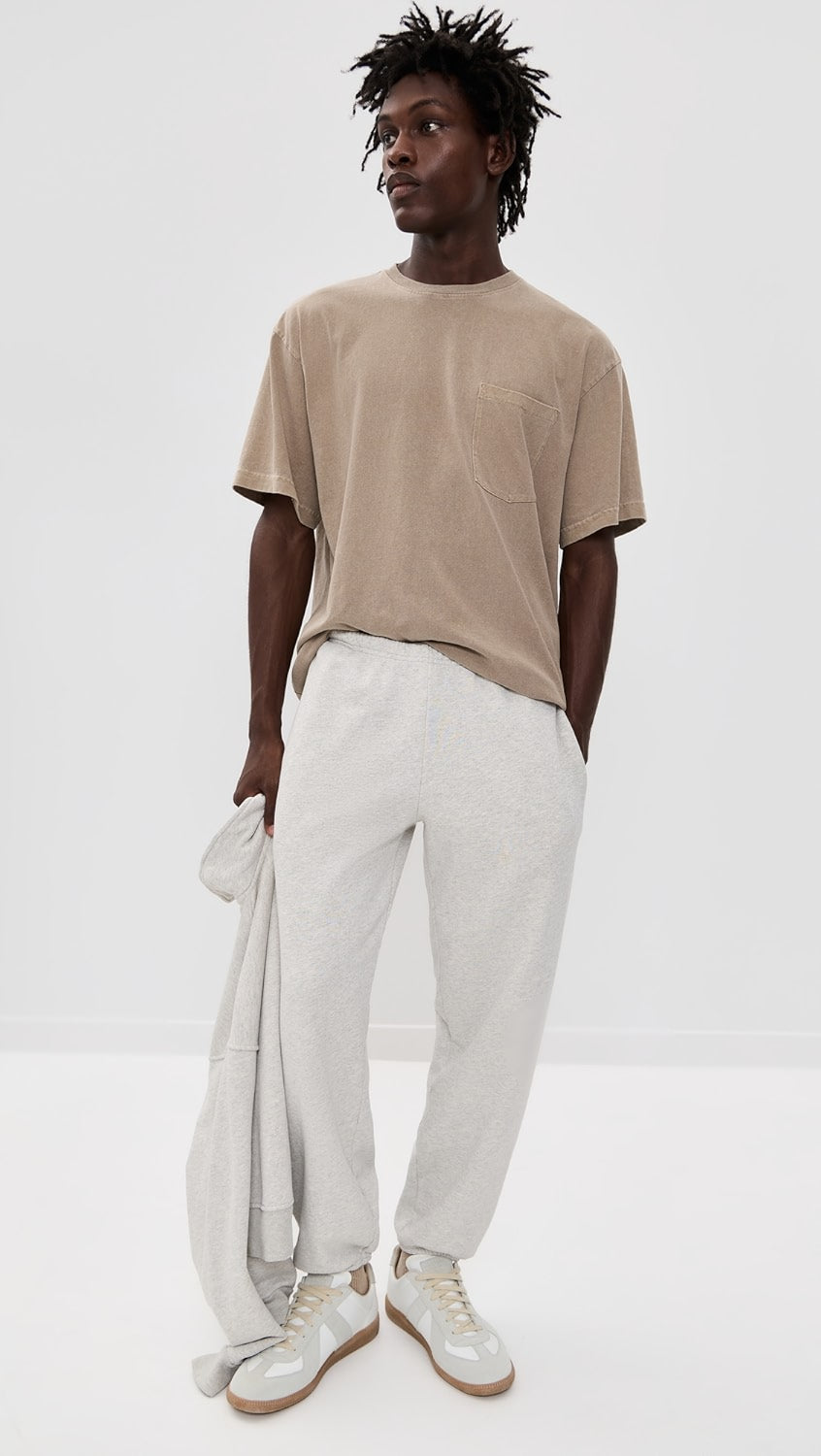 ASHER LA Ethan Pocket Tee-Bisque