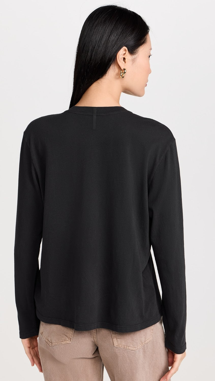 ASKK NY Long Sleeve Pocket Tee - Black