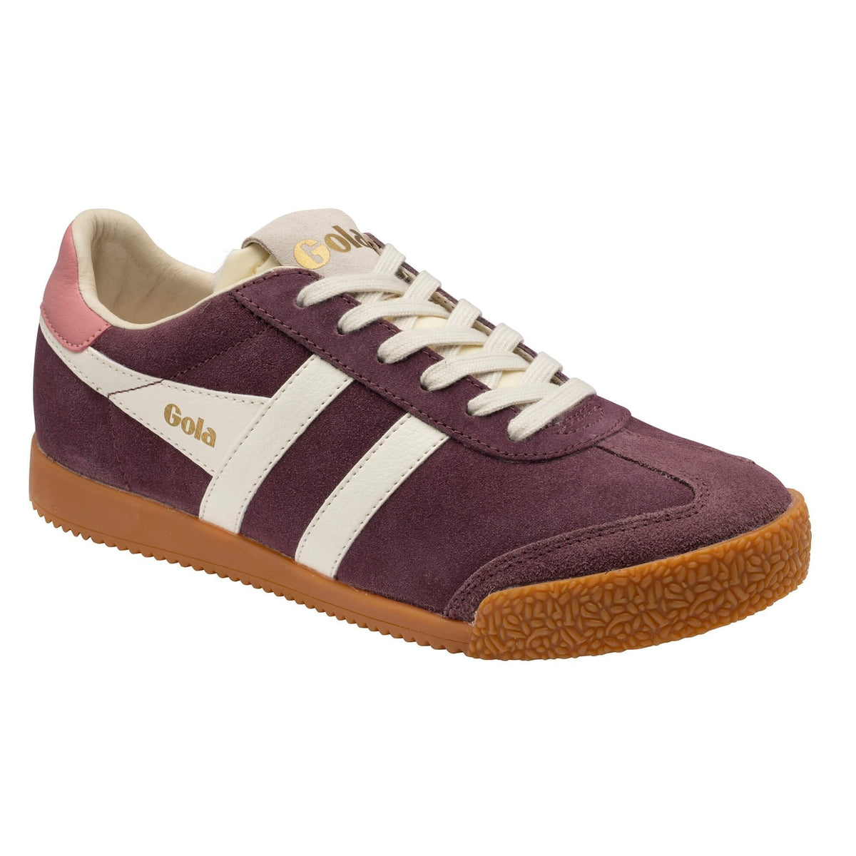 Gola Classics Women's Elan Sneakers -Windsor Wine/Off White/Coral Pink