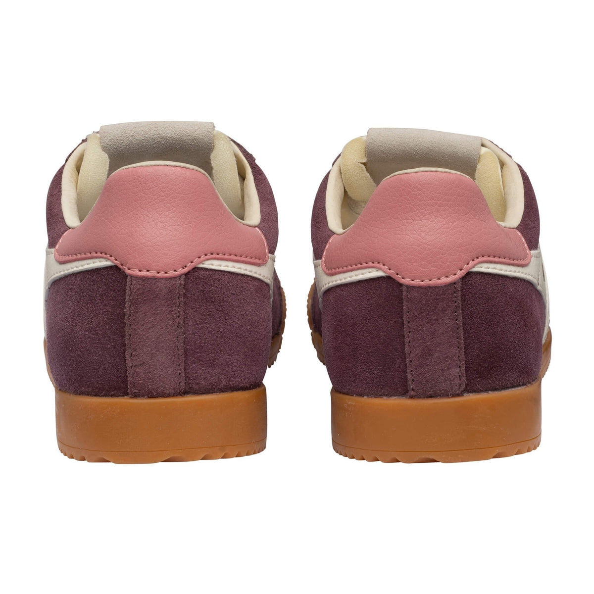 Gola Classics Women's Elan Sneakers -Windsor Wine/Off White/Coral Pink