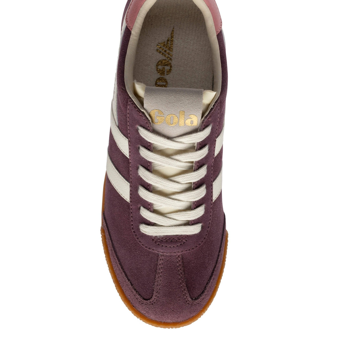 Gola Classics Women's Elan Sneakers -Windsor Wine/Off White/Coral Pink