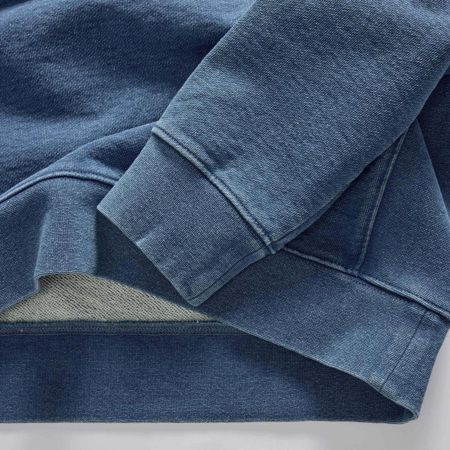 Taylor Stitch The Apres Crew - Washed Indigo Terry