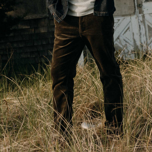 Taylor Stitch The Carnegie Pant -  Fatigue  Olive Corduroy