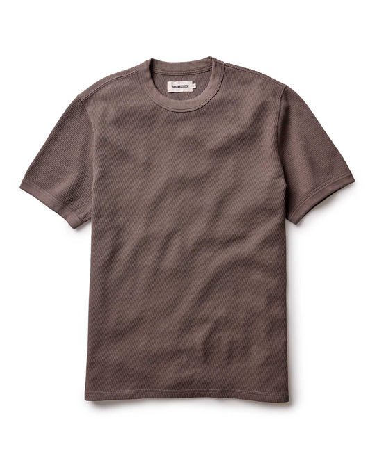 Taylor Stitch The Organic Cotton Short Sleeve Crew- Fatigue Olive Waffle