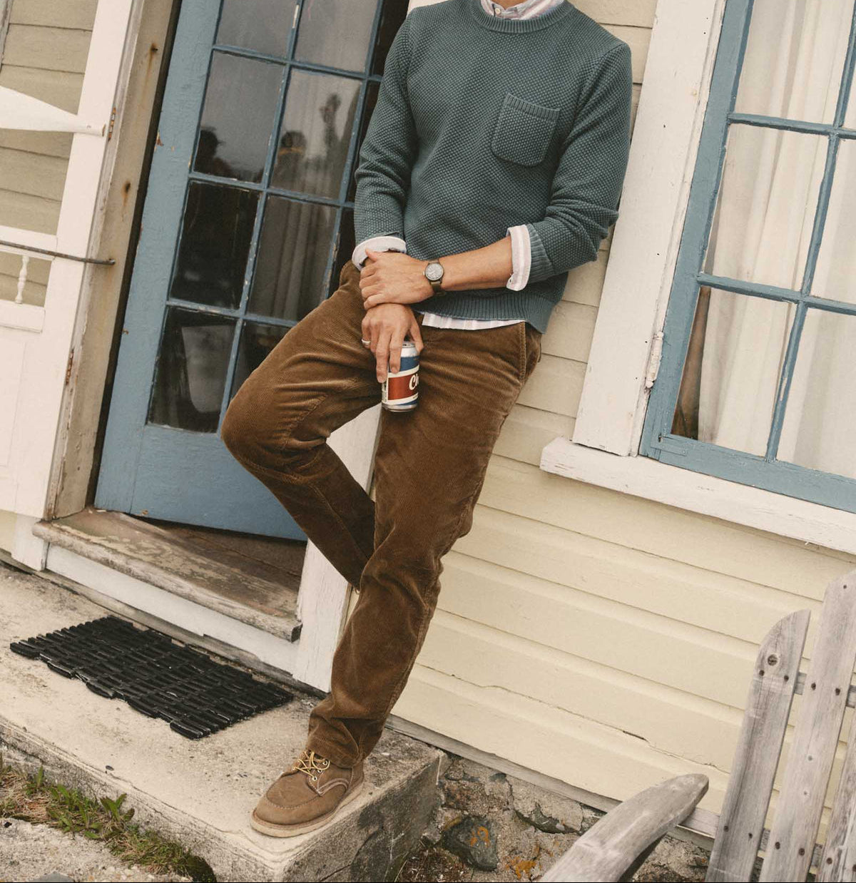 Taylor Stitch The Crawford Crew Sweater- Faded Spruce