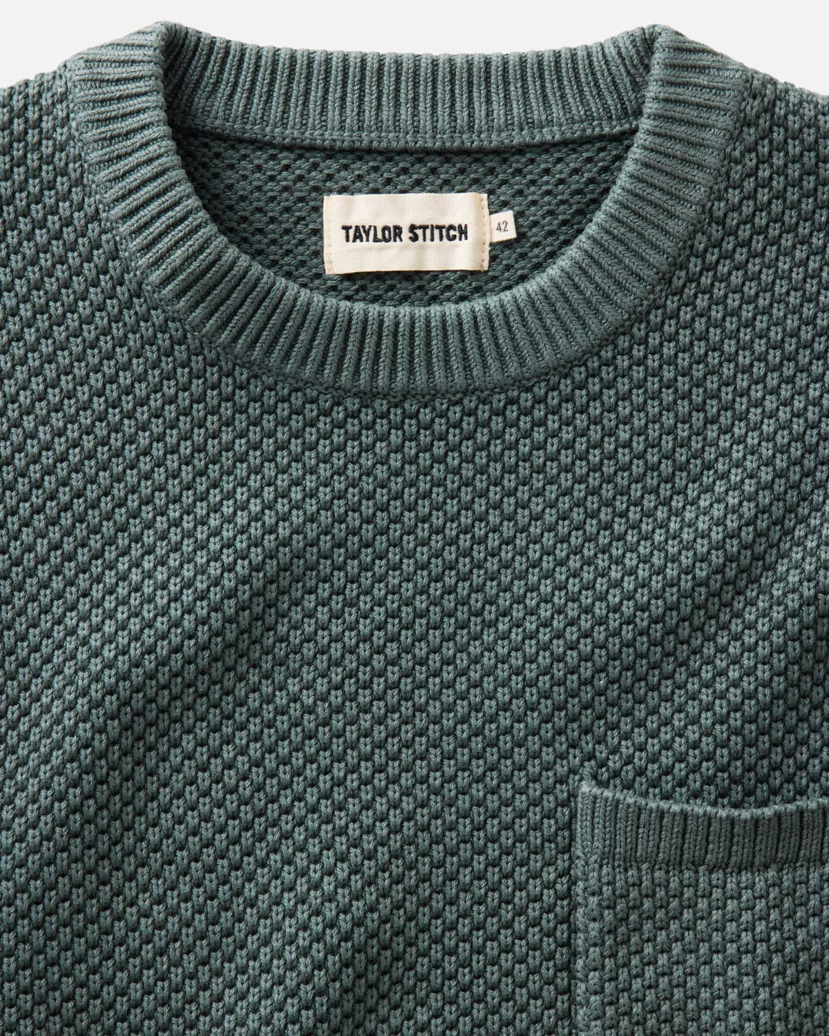 Taylor Stitch The Crawford Crew Sweater- Faded Spruce