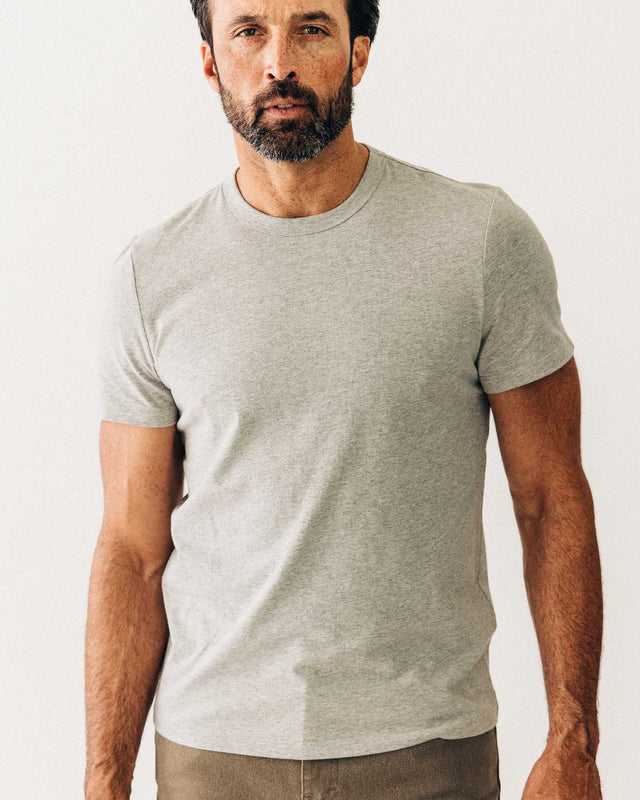 Taylor Stitch The Organic Tee- Heather Gray