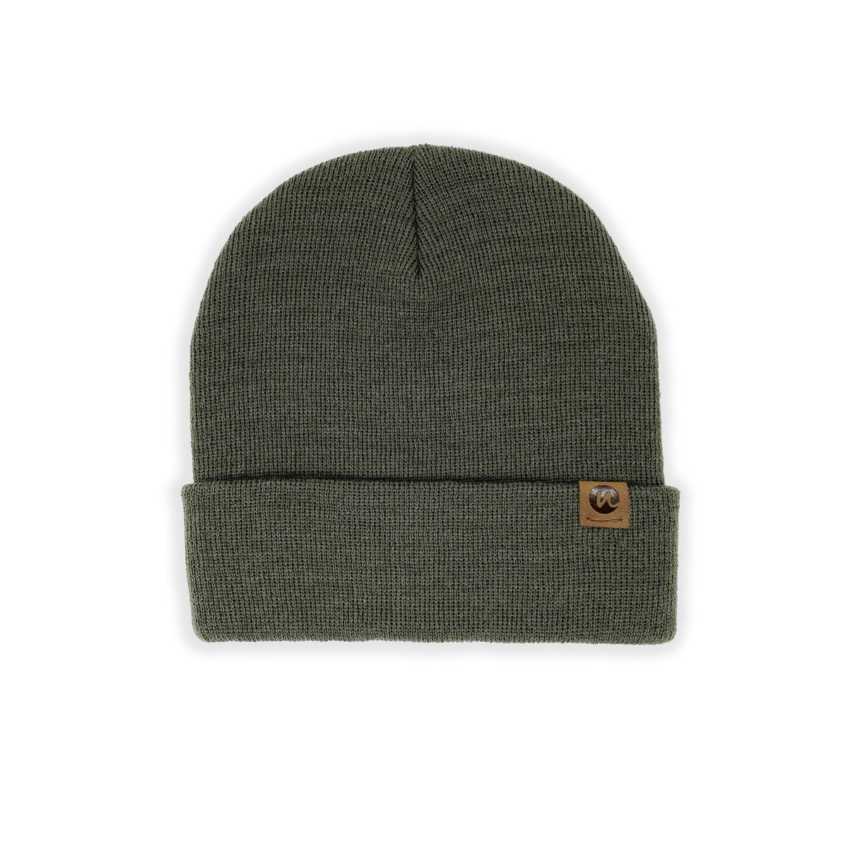 Unified WOOL CUFFED BEANIE-Dark Olive