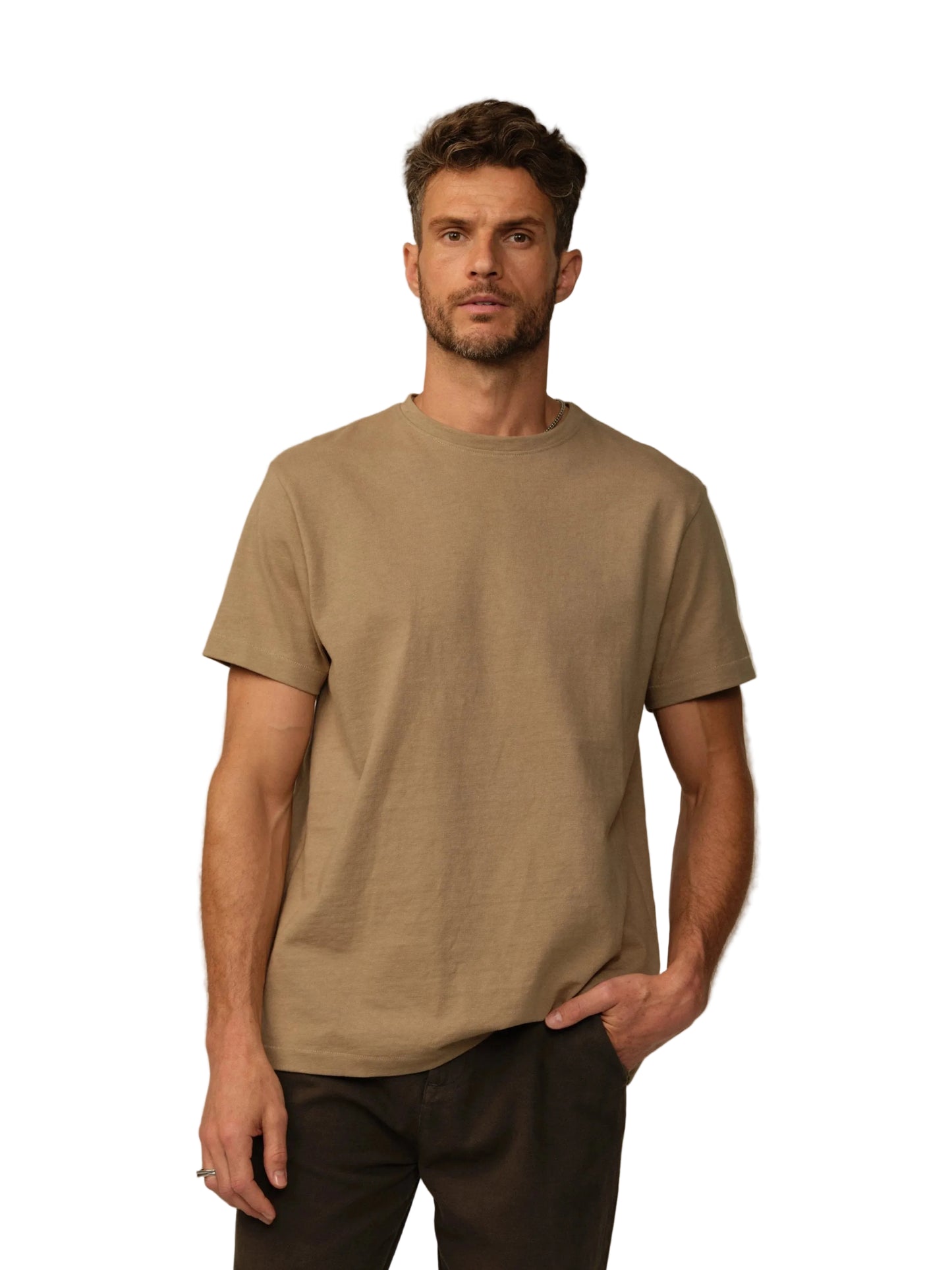 Road to Nowhere Mens Tyler Cotton tee- Fatigue