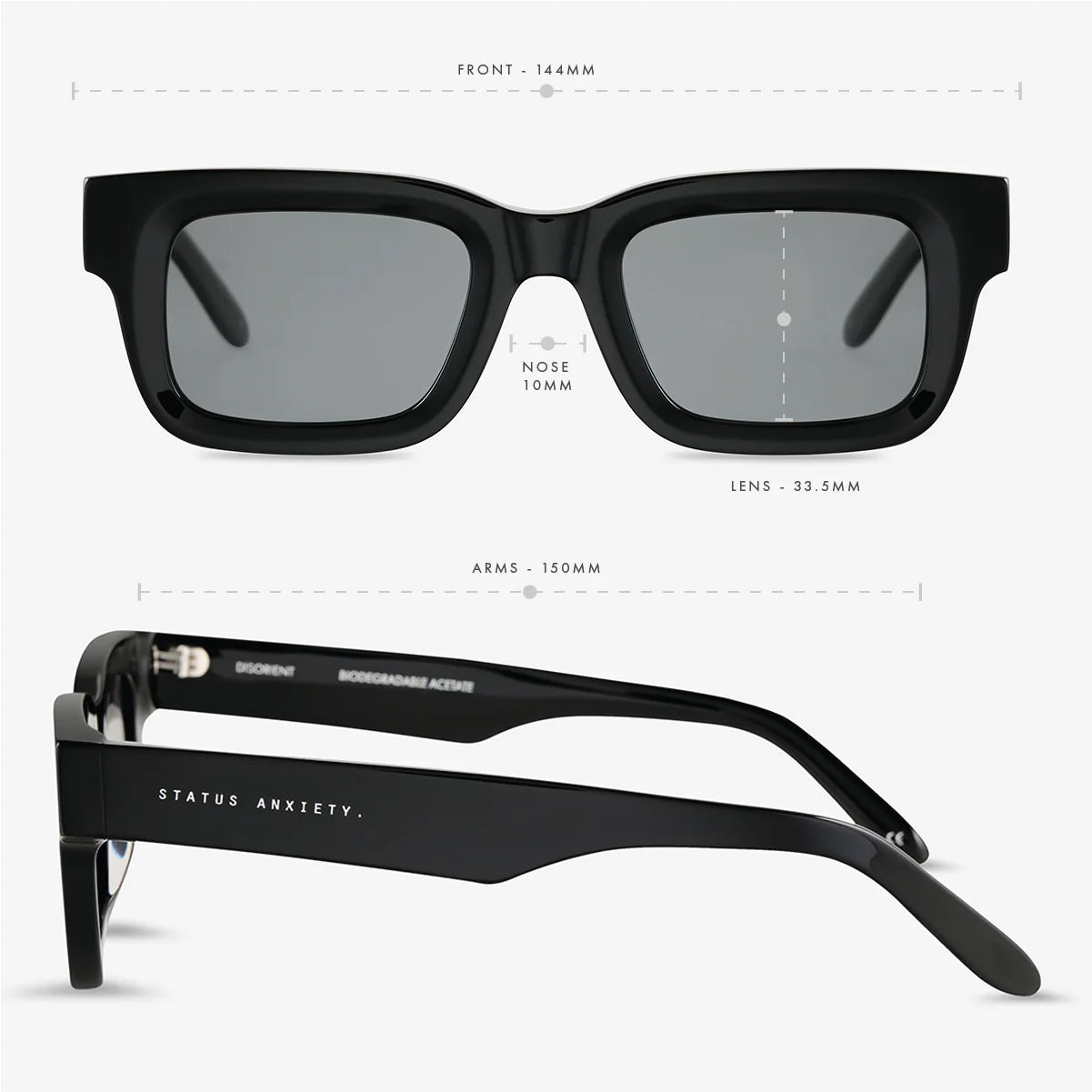 Status Anxiety Disorient Sunglasses - Black