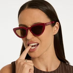 Status Anxiety Villain Sunglasses - Cherry