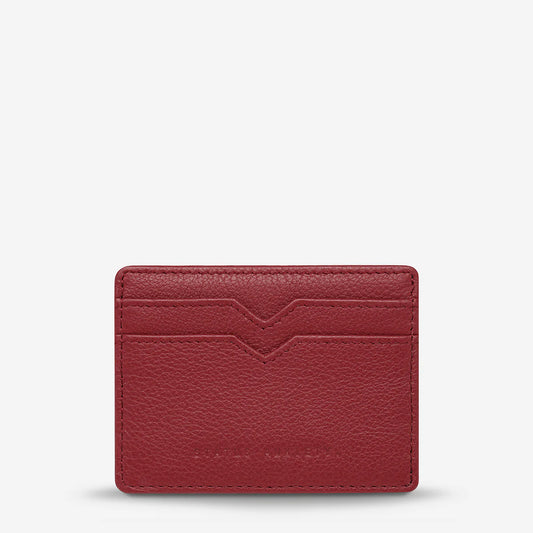 Status Anxiety together For Now Wallet- Rouge