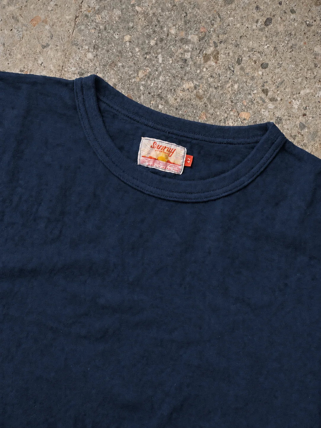 SUNRAY DARK NAVY BLUE HALEIWA 260GSM COTTON T-SHIRT