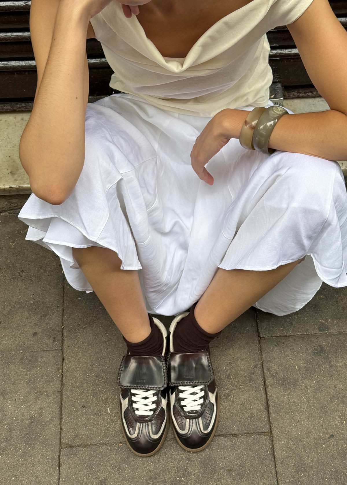 ALOHAS 490 Club Brushed Dark Chocolate Leather