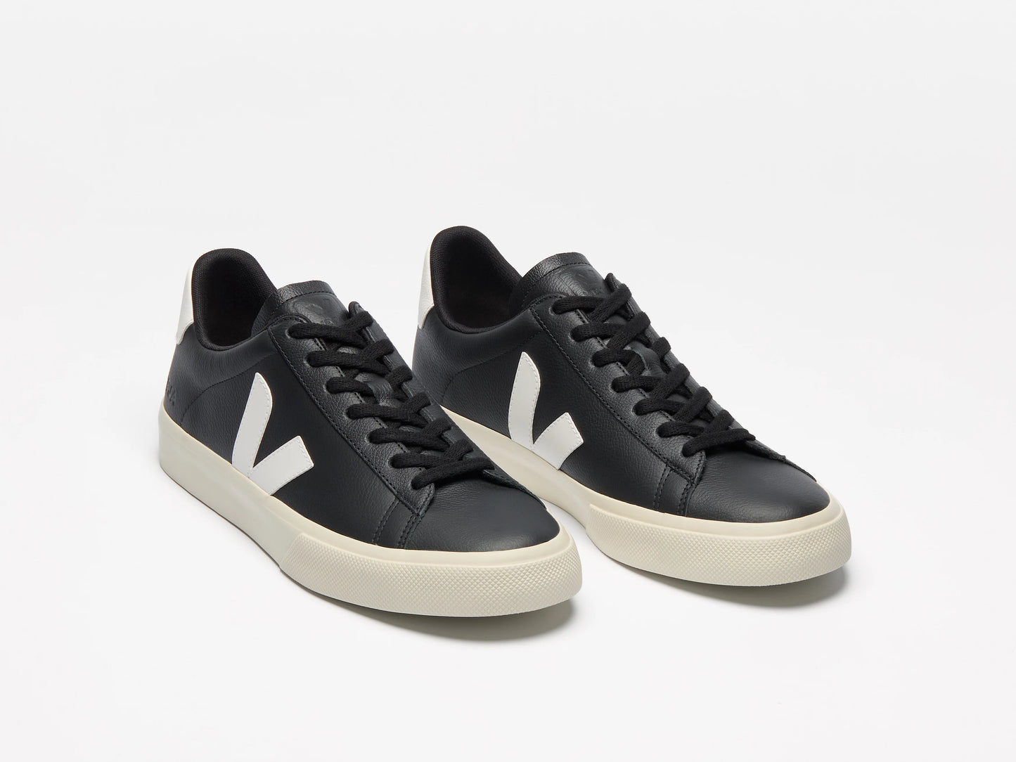 Veja Mens Campo  Leather - Black /White