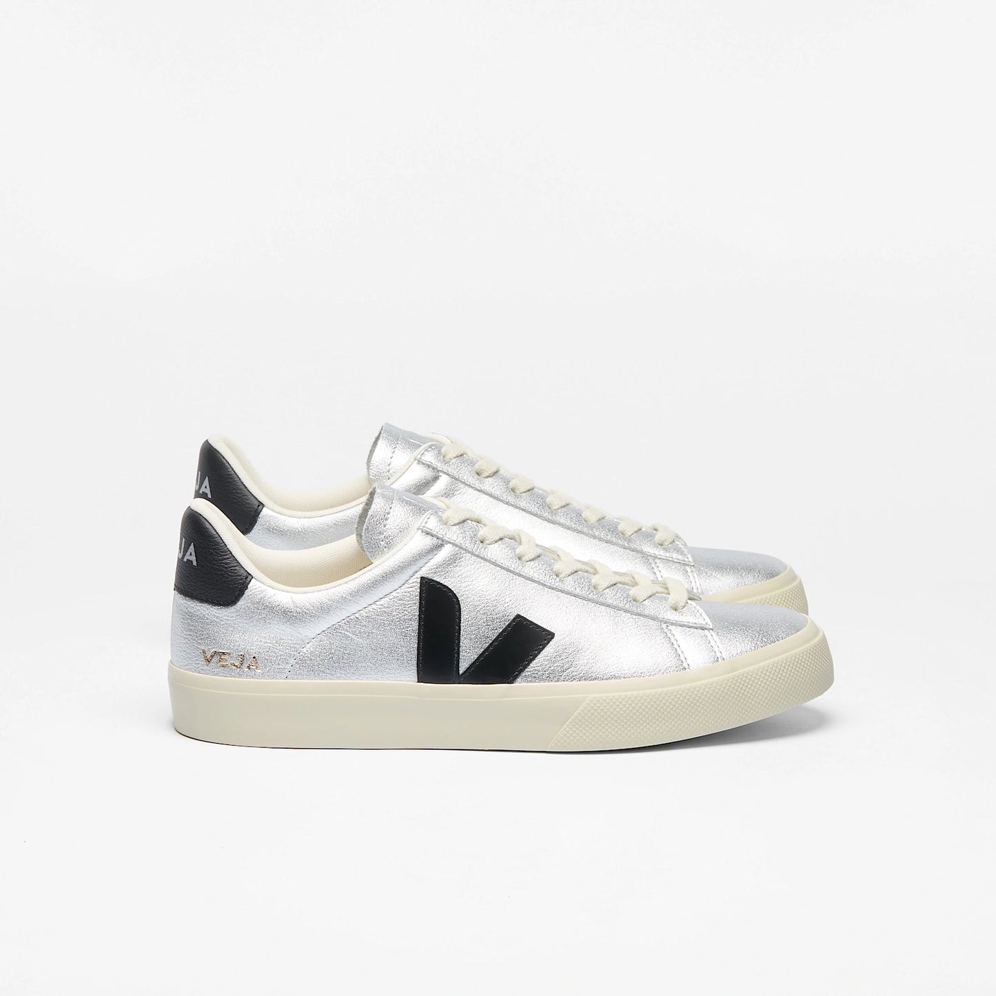 Veja  Womens Campo - Silver Black